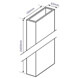 Post for Garden Screens - Dimensions
