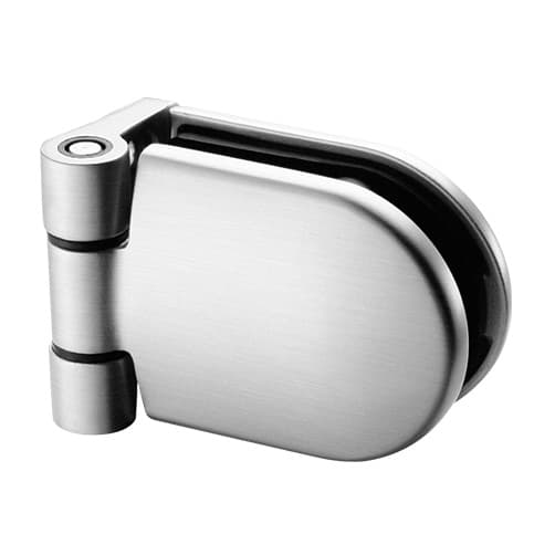 Premium Stainless Steel Flat to Glass Hinge - D-shaped Clamp
