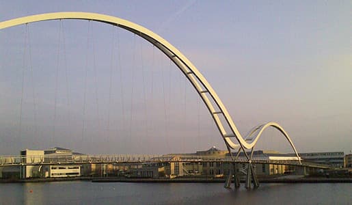 Infinity Bridge - Stockton On Tees - Tension Wire Infill