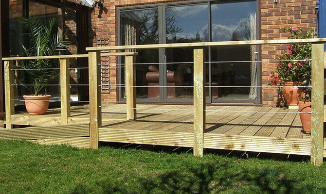 Stainless Steel Balustrade & Infill Wire Kits for Decking Railings made to order 