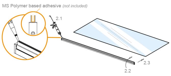 Attach Glass to Door Profile