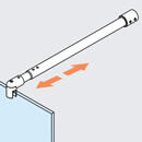 Shower Screen Support - Telescopic Arm - Tubular