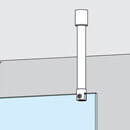 Shower Screen Support - Vertical - Tubular