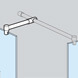 Shower Screen Support Arm - Position