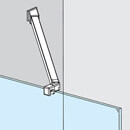 Shower Screen Support - 45 Degree - Square
