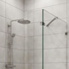 Stainless Steel and Chrome Shower Screen Support Arm
