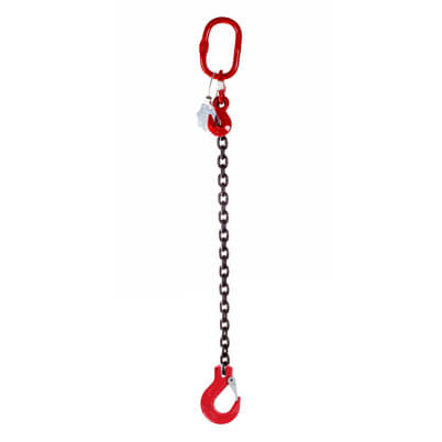 1 Leg Lifting Chain Sling with Clevis Hook - Grade 80