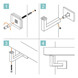 Flush Fix Square Flat Handrail Bracket - Installation