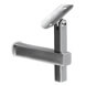 Square Adjustable Flat to Tube Mount Handrail Bracket - Stainless Steel