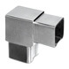 Square Flush 90° Tube Connector - Stainless Steel