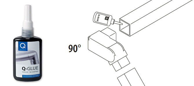 Adjustable Angle Connector -Left - Square Line Balustrade