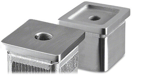 Square Balustrade Mounting Adapters - Stainless Steel