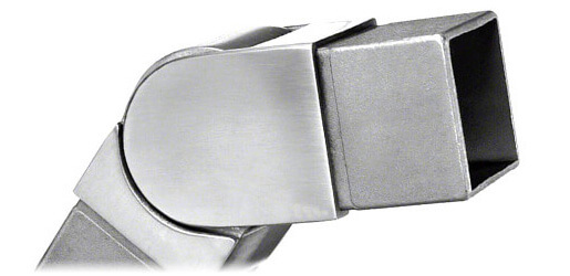 Square Flush Adjustable Angle Connectors - Stainless Steel