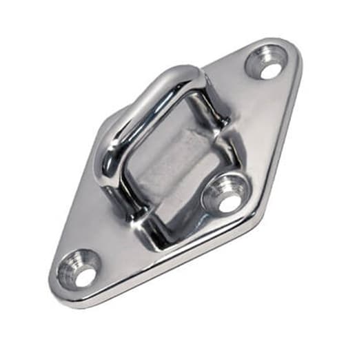 Square Diamond Pad Eye - Stainless Steel