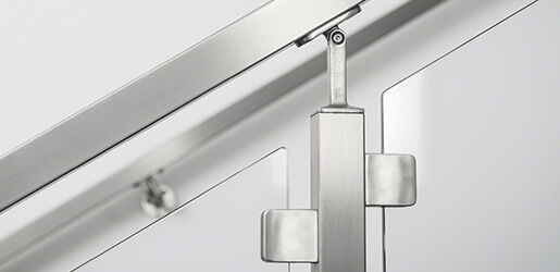 Stainless Steel Glass Clamps - Square Shaped