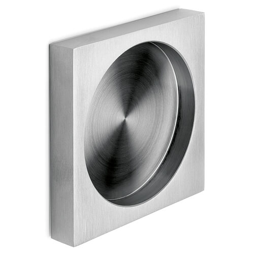 Square Door Grip - Stainless Steel - Self Adhesive Backing