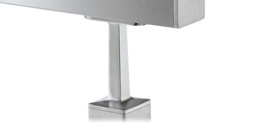 Square Hand Railing Saddles - Stainless Steel