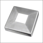 Square Stainless Steel Post Base Cover Cap