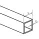 Stainless Steel Tube - 20mm Square - Dimensions