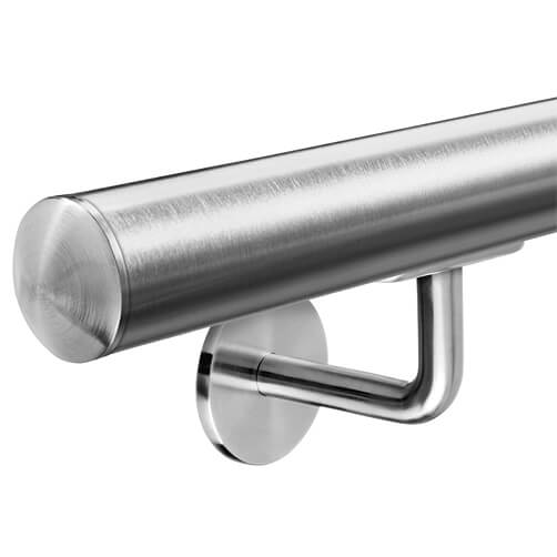 Stainless Steel Handrail with Invisible Fixing Plate Bracket