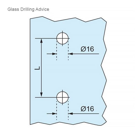 Stainless Steel Door Handle - Model 51 Drilling Advice
