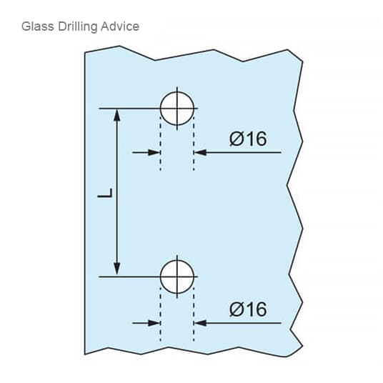 Stainless Steel Door Handle - Model 52 Drilling Advice