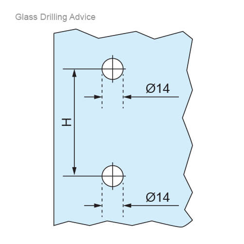 Door Handle - Brass Finish - Drilling Advice
