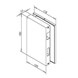 Glass Door Strike Box - Dimensions