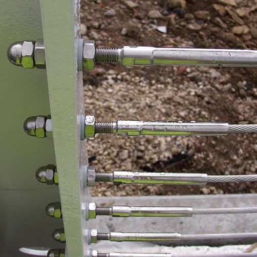 Stud to Stud Wire Rope Installation