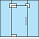 Glass Swing Door Patch Kit - Glass to Glass Mount - Position