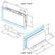 Glass Swing Door Patch Kit - Patch Dimensions