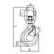 Swivel Lifting Hook with Latch - Grade 80 - Dimensions