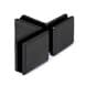 3 Way Glass Clamp - Anthracite Black