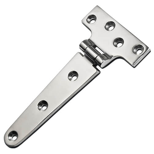 T-Strap Hinge - Stainless Steel - 7 Hole