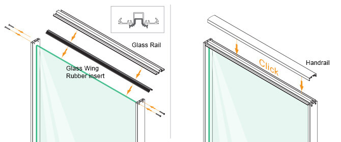 Top Glass Rail - Installation