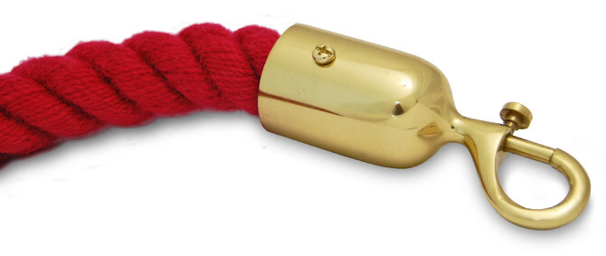 Trigger Snap Hook - Brass - Rope Assembly