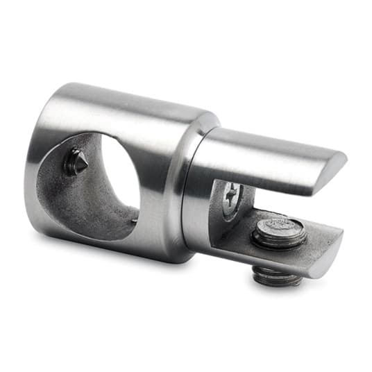 Tube Bracket with Glass Clamp - Through Hole