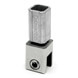 Square Tube insert with Glass Clamp - Vertical Mount