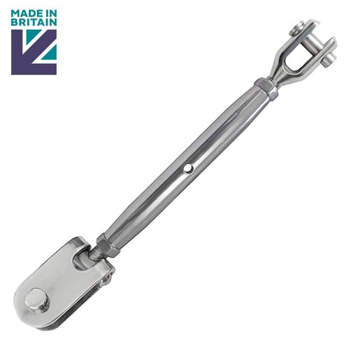 Turnbuckle Toggle to Fork - Stainless Steel