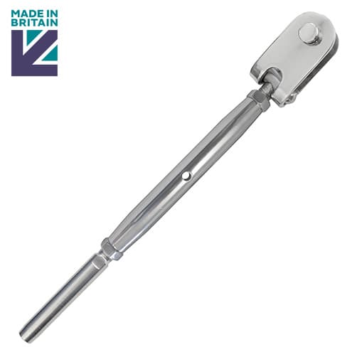 Turnbuckle Fork to Swage Stud - Stainless Steel