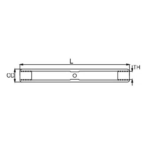 Turnbuckle Body with UNF Thread - Dimensions
