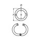 Stainless Steel Two-Part Round Ring with Screw Fixing Diagram