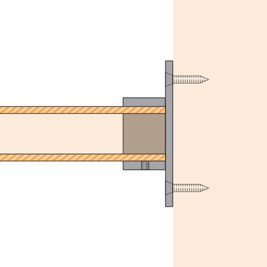 Wall/Floor Flange - Bar Railing - Position