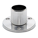 Wall & Floor Flange - Long Neck - Stainless Steel Finish