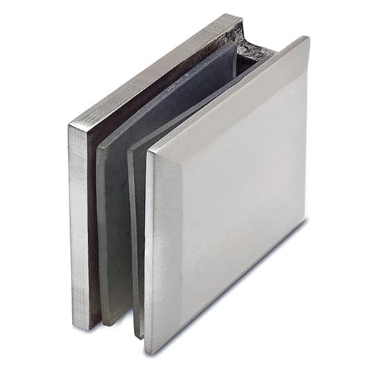 Wall Mount Glass Clamp - Stainless Steel