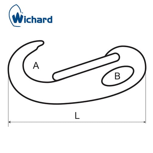 Wichard Safety Snap Hook Diagram