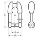 Wichard Thimble Shackle - Allen Head Pin Diagram