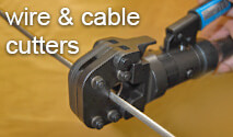 Wire & cable cutters for all sizes of wire rope