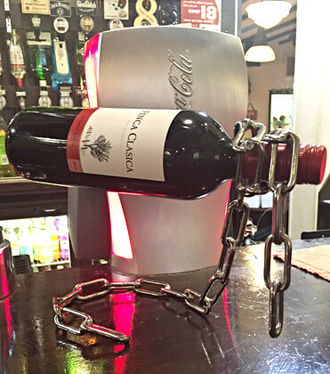 Floating Chain Wine Bottle Stand