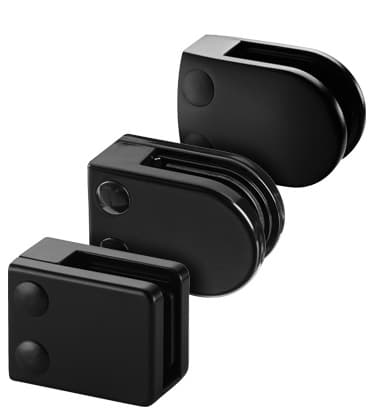 Black Glass Clamps